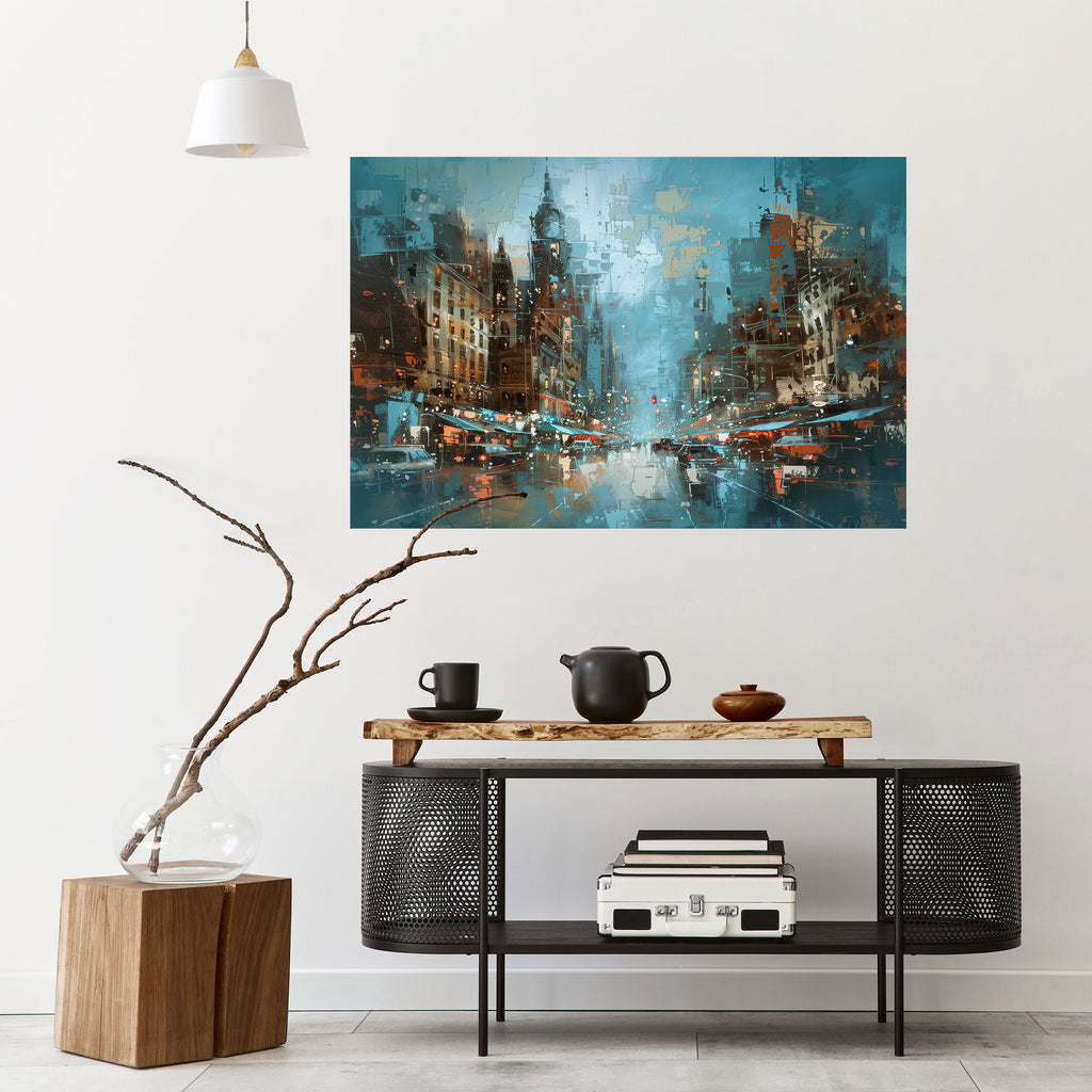 Póster horizontal autoadhesivo FIEBRE URBANA