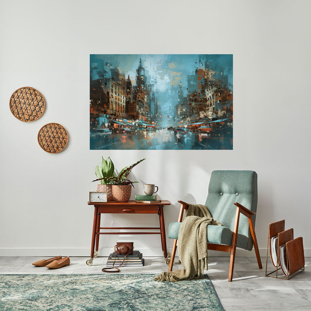 Póster horizontal autoadhesivo FIEBRE URBANA