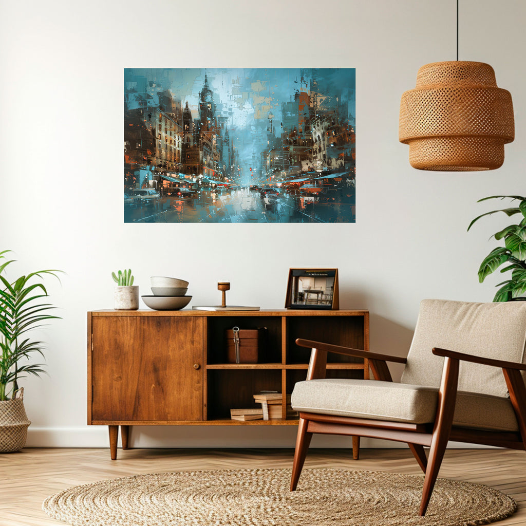 Póster horizontal autoadhesivo FIEBRE URBANA