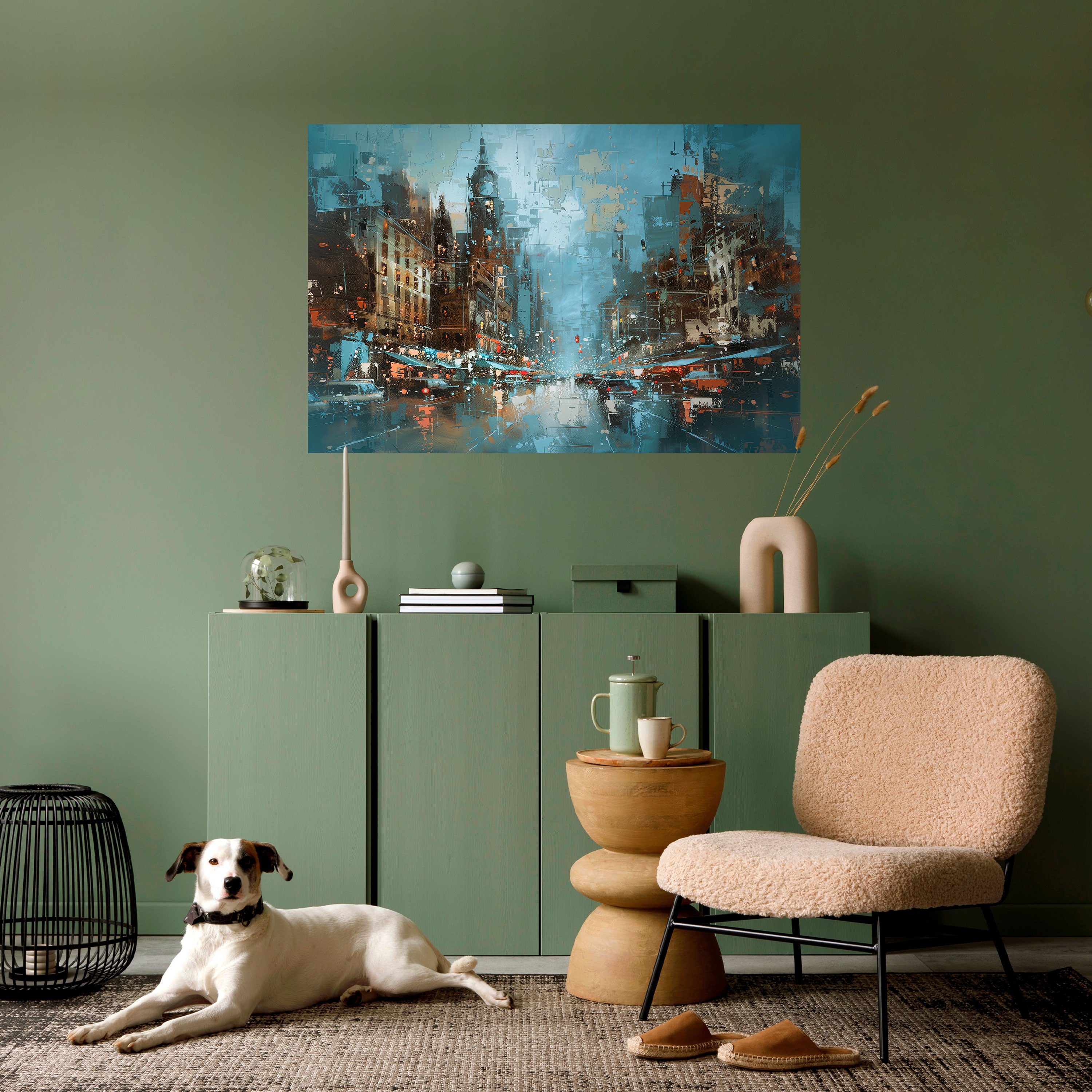 Póster horizontal autoadhesivo FIEBRE URBANA