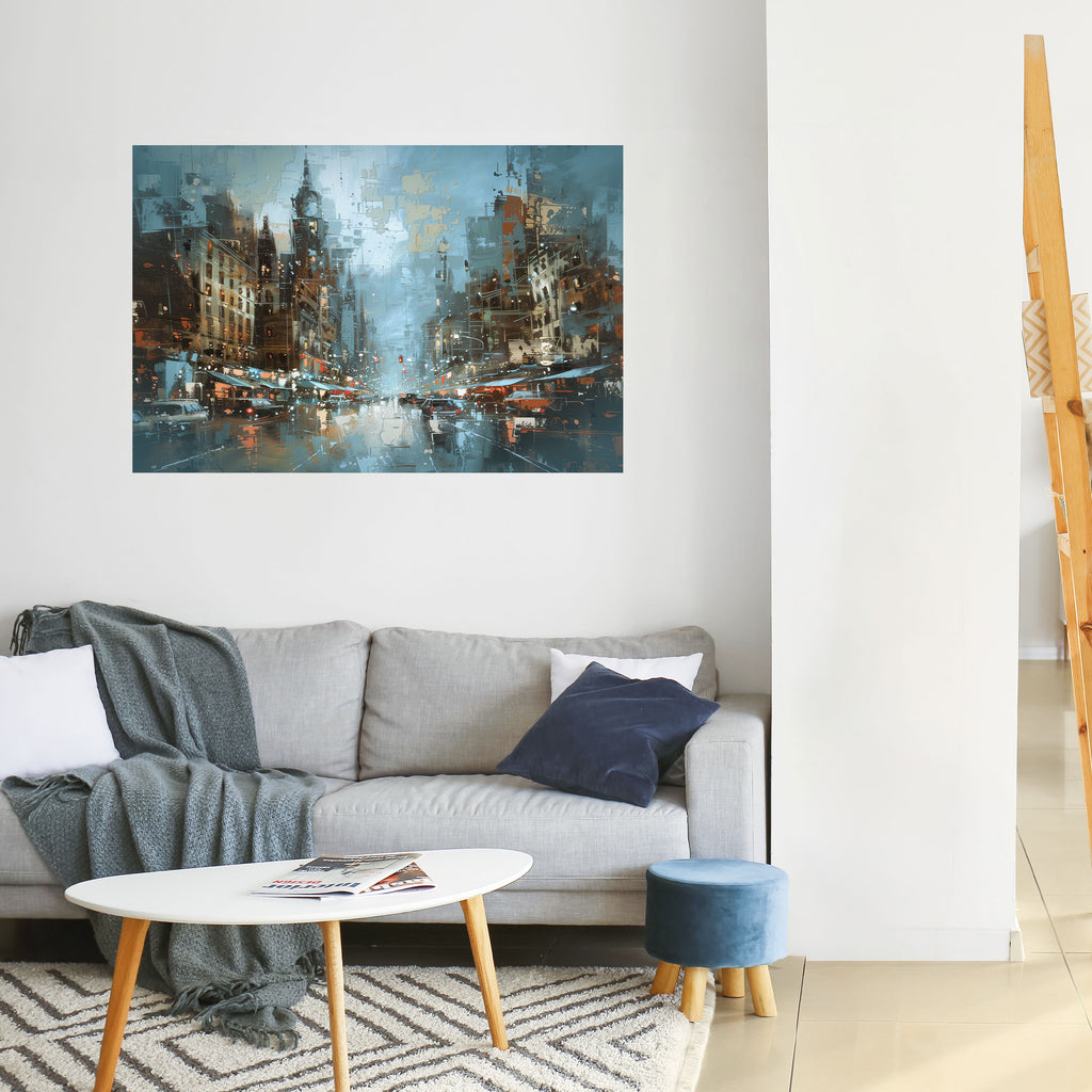 Póster horizontal autoadhesivo FIEBRE URBANA