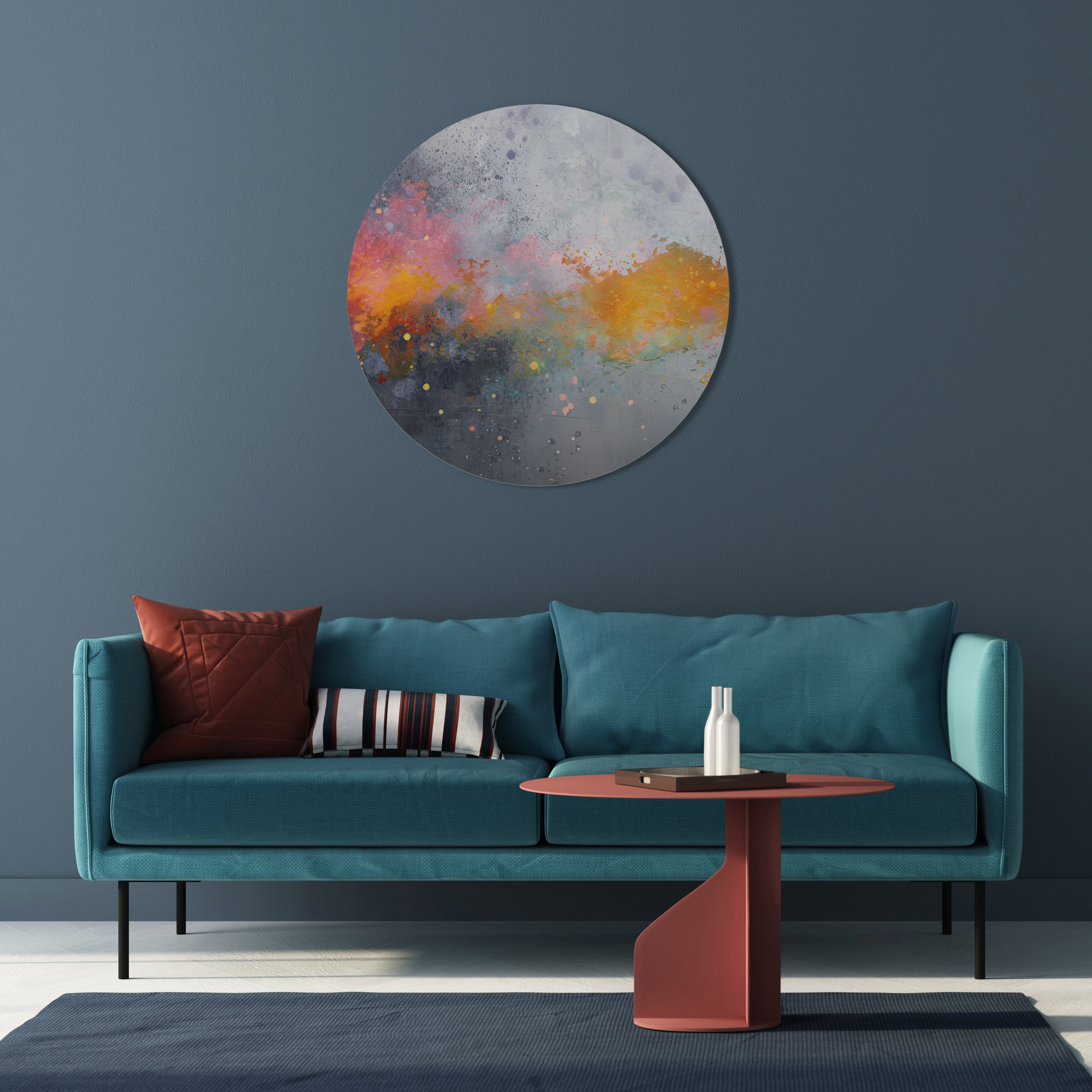 PIXY ROAD Round Wall Art