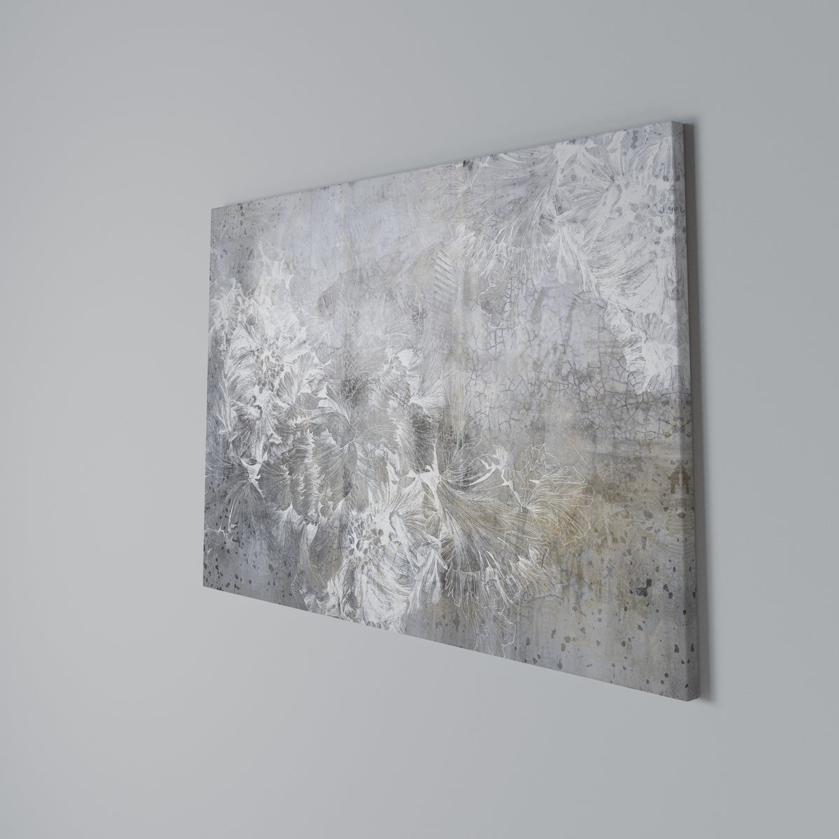 WHITE WHISPER Cuadro en lienzo horizontal
