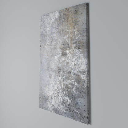 WHITE WHISPER Vertical Canvas Print