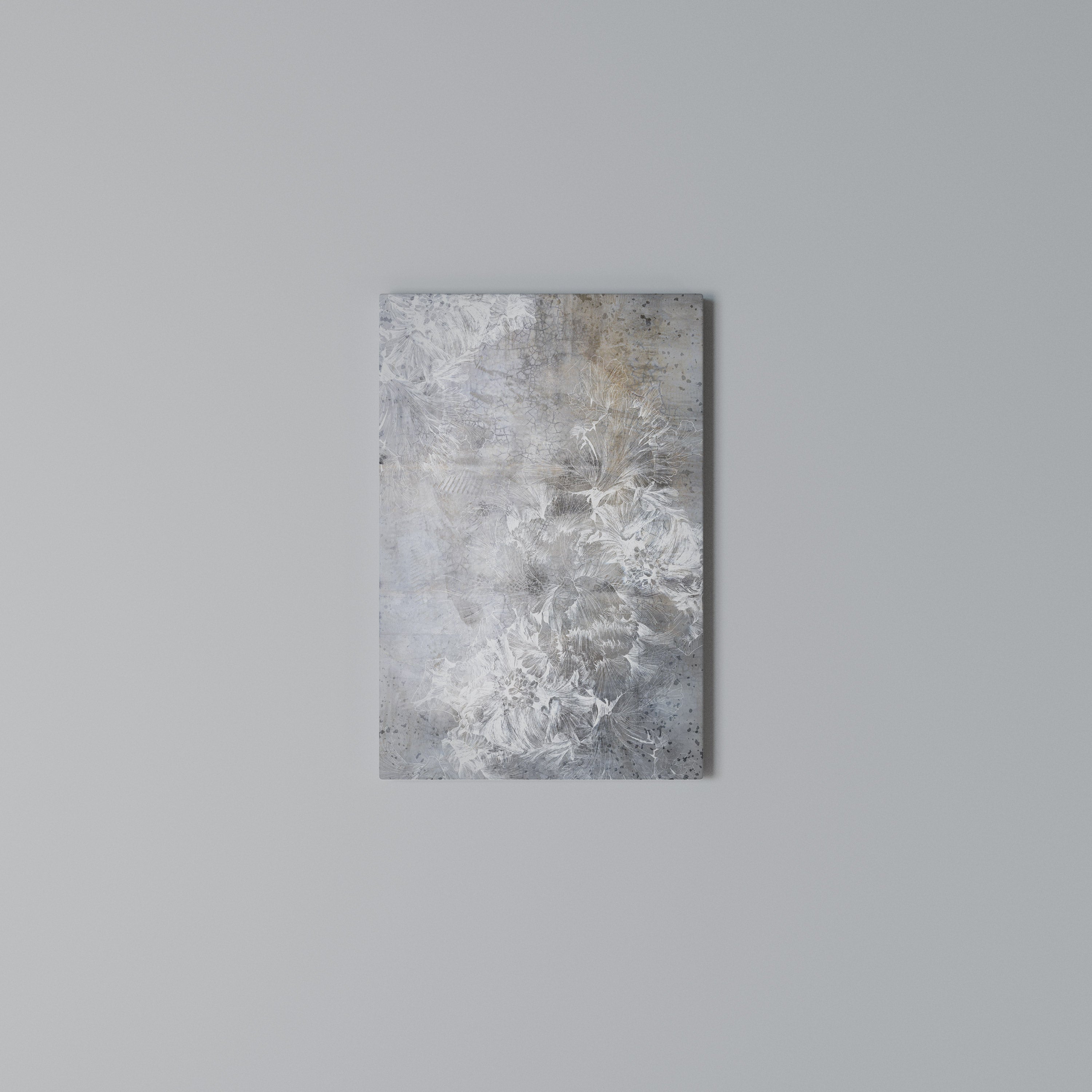 WHITE WHISPER Cuadro en lienzo vertical