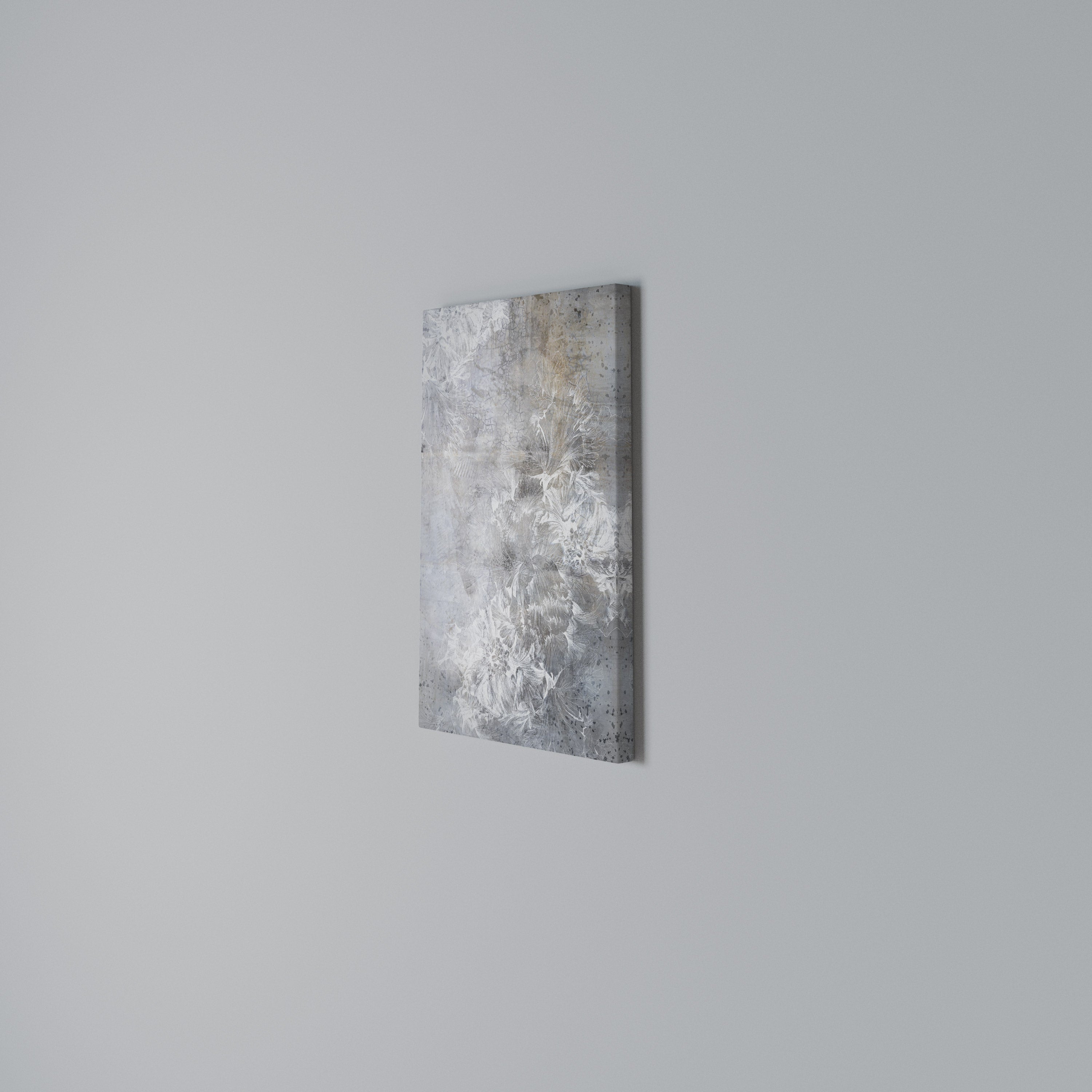 WHITE WHISPER Cuadro en lienzo vertical