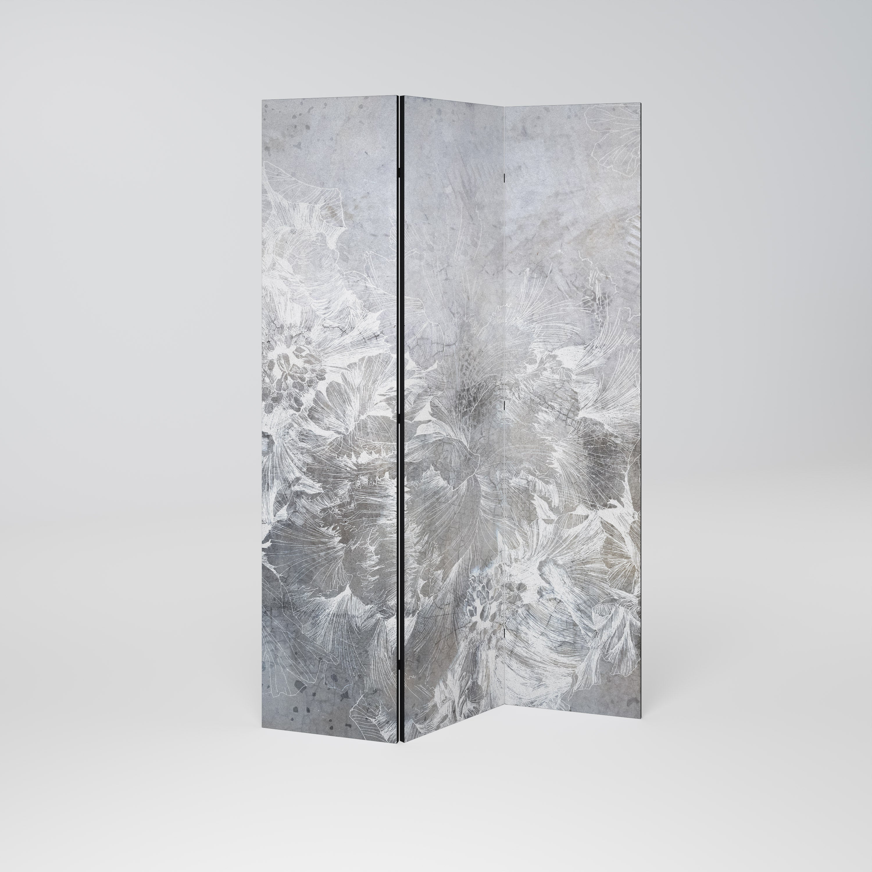 WHITE WHISPER Decorative 3-Panel Room Divider