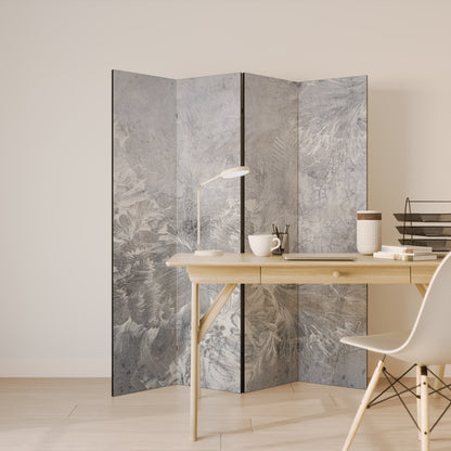 WHITE WHISPER Biombo de 4 paneles