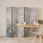 WHITE WHISPER Biombo Decorativo de 5 Paneles