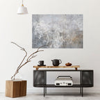 WHITE WHISPER Peel and Stick Horizontal Poster