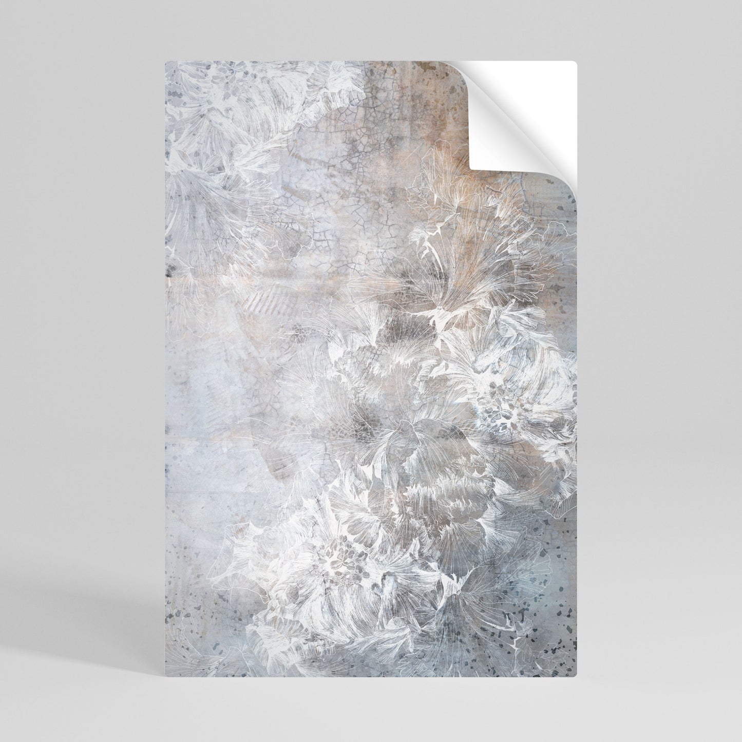 WHITE WHISPER Póster adhesivo vertical