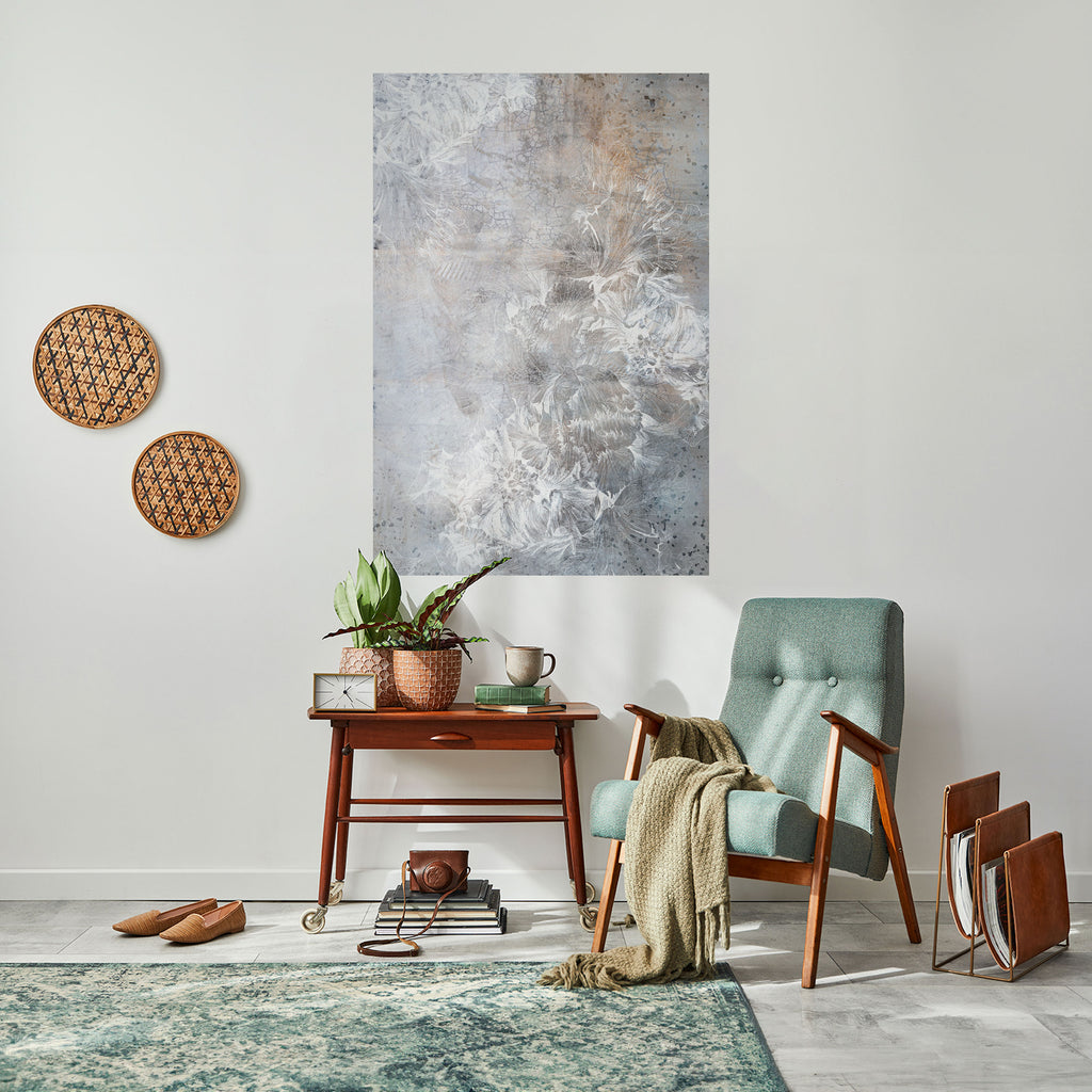 WHITE WHISPER Peel and Stick Vertical Poster