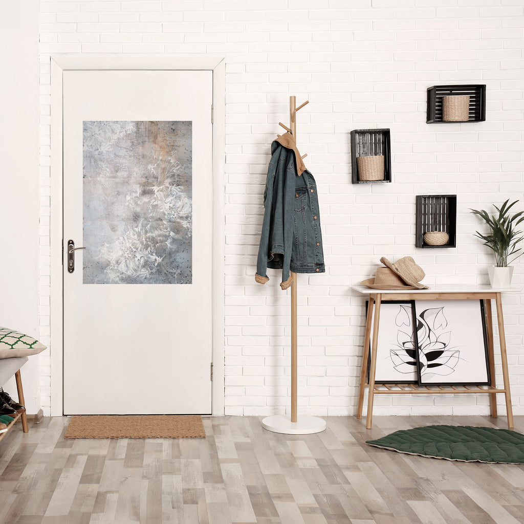 WHITE WHISPER Peel and Stick Vertical Poster