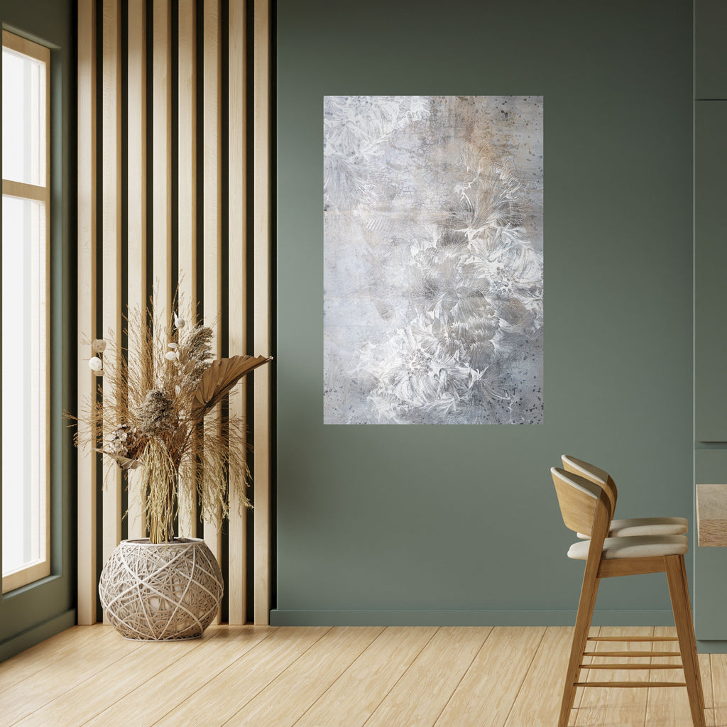 WHITE WHISPER Peel and Stick Vertical Poster