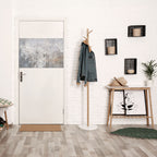 WHITE WHISPER Peel and Stick Horizontal Poster