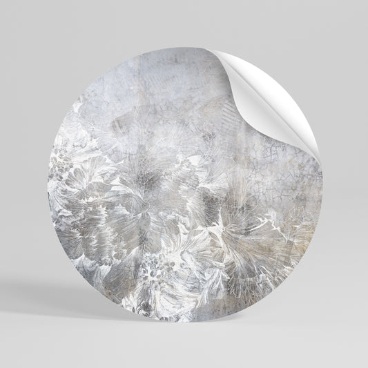 WHITE WHISPER Vinilo adhesivo redondo
