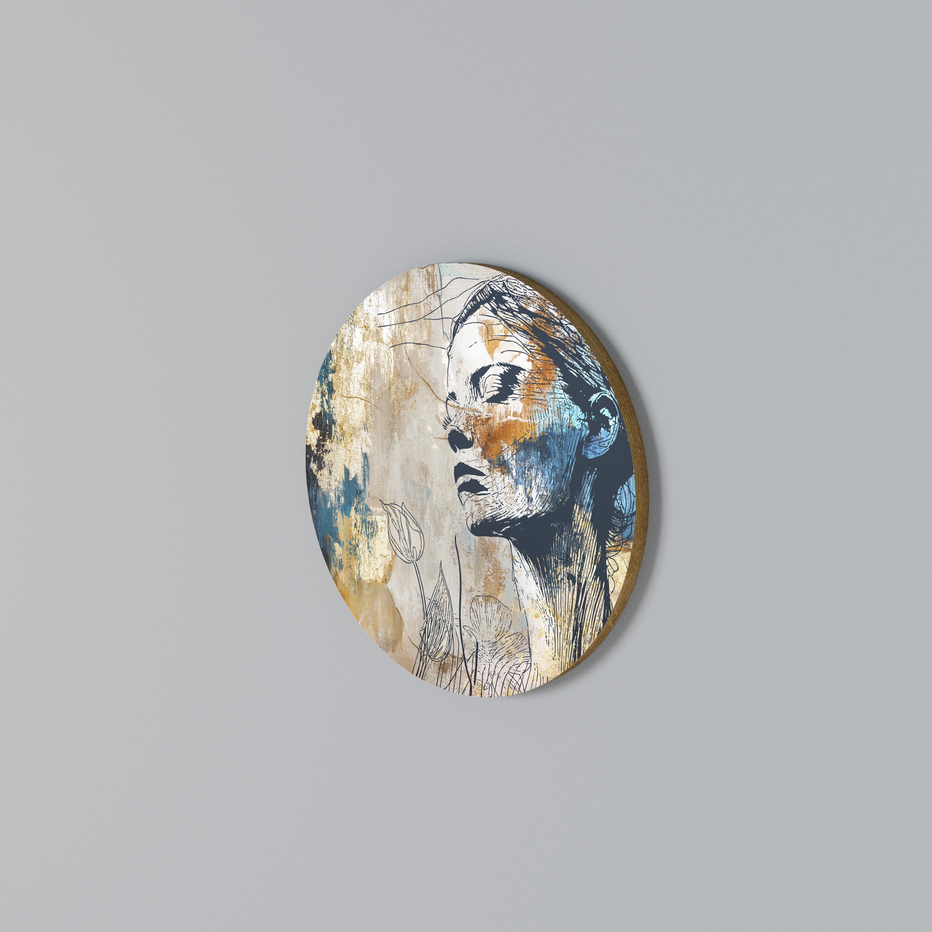 BREAK THE SILENCE Round Wall Art