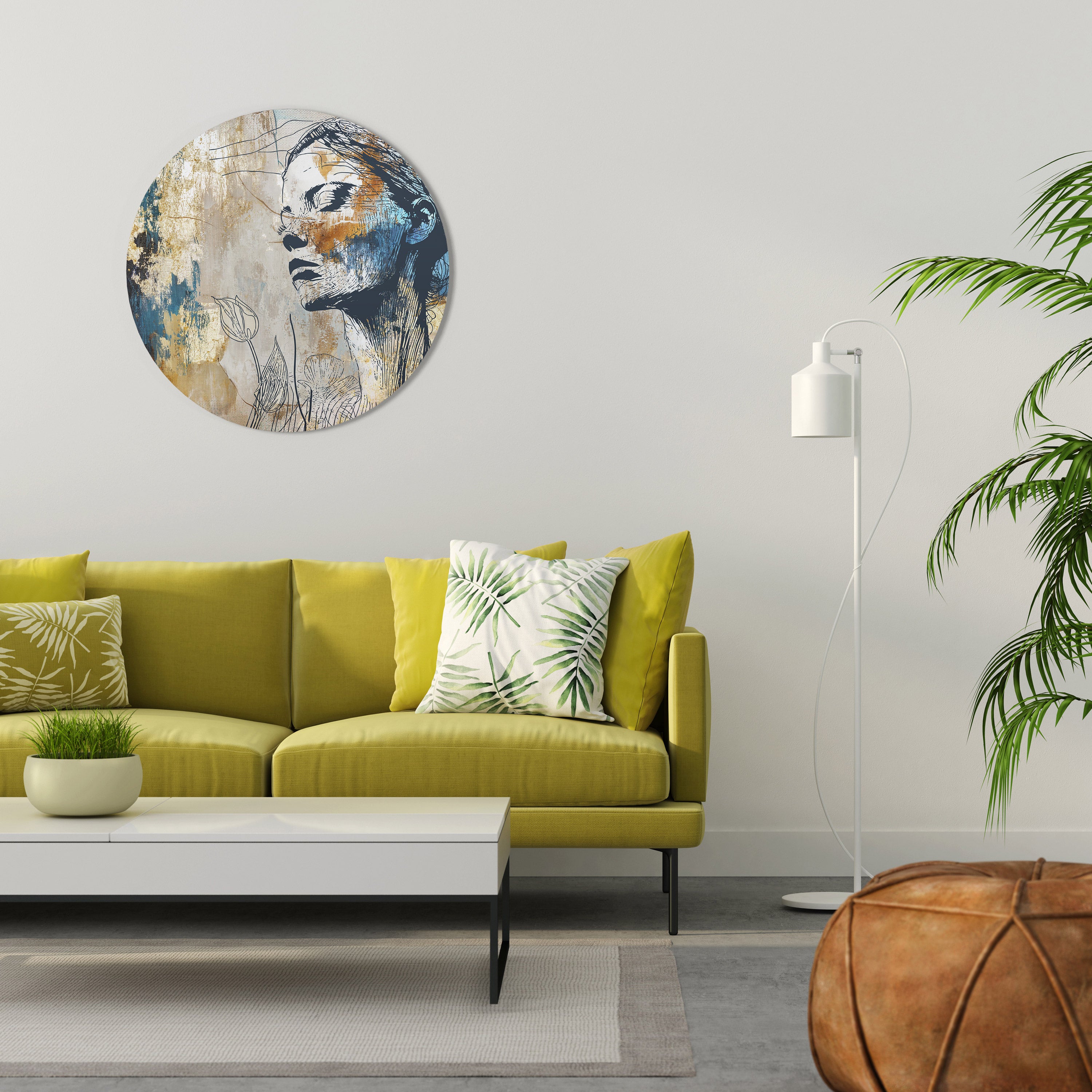 BREAK THE SILENCE Round Wall Art