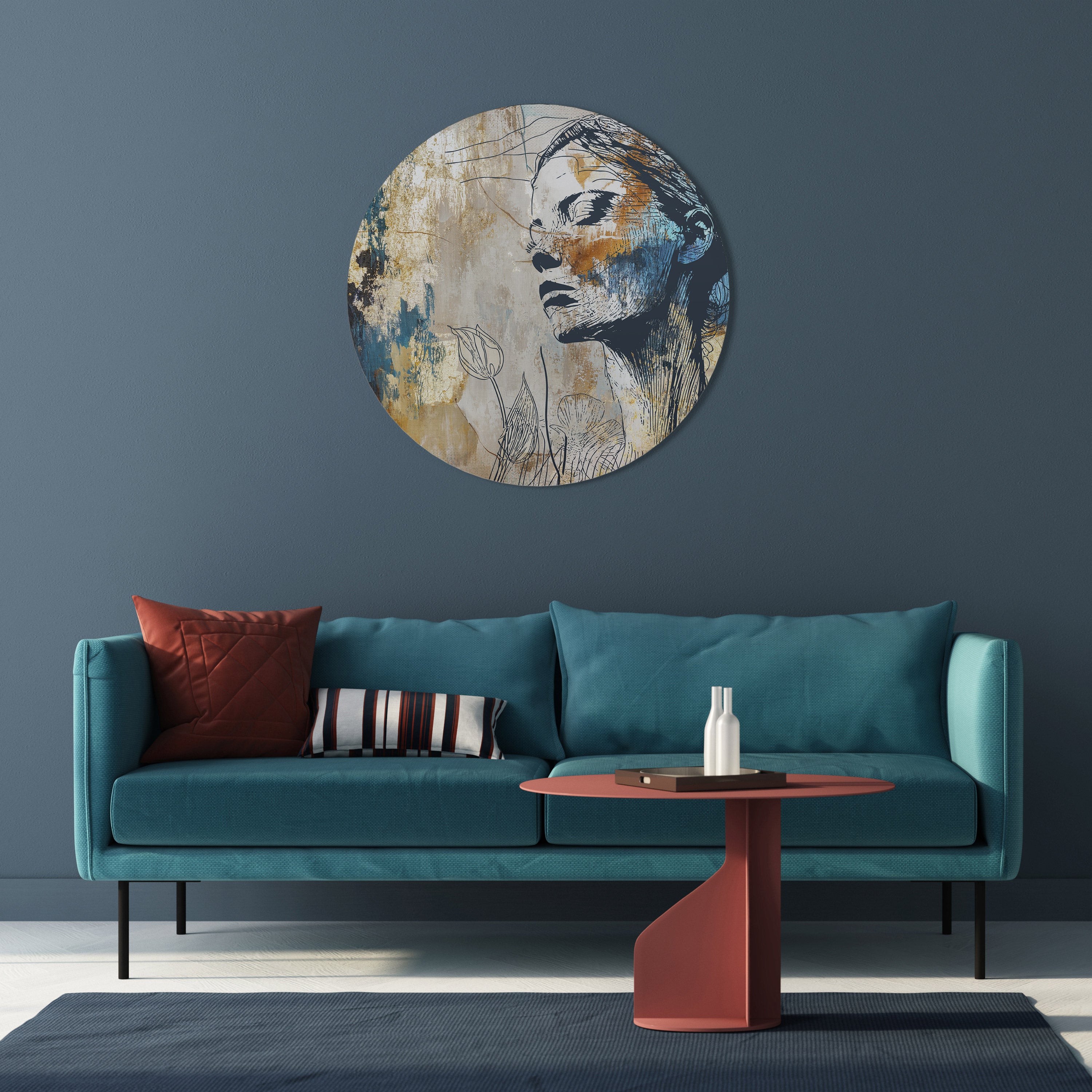 BREAK THE SILENCE Round Wall Art