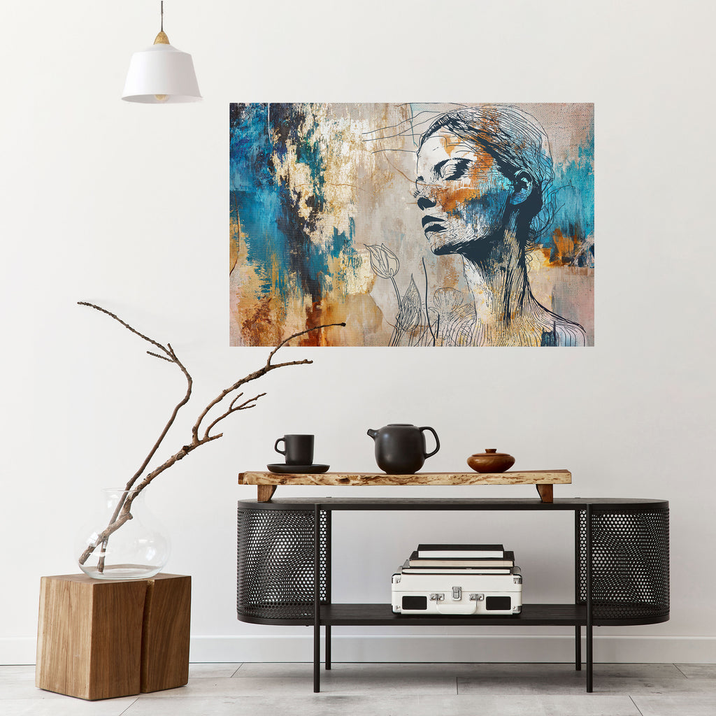 ROMPE EL SILENCIO Póster horizontal autoadhesivo