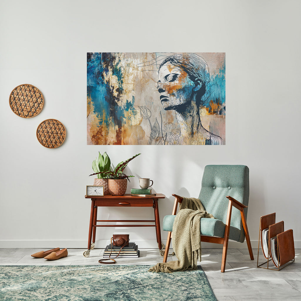 ROMPE EL SILENCIO Póster horizontal autoadhesivo