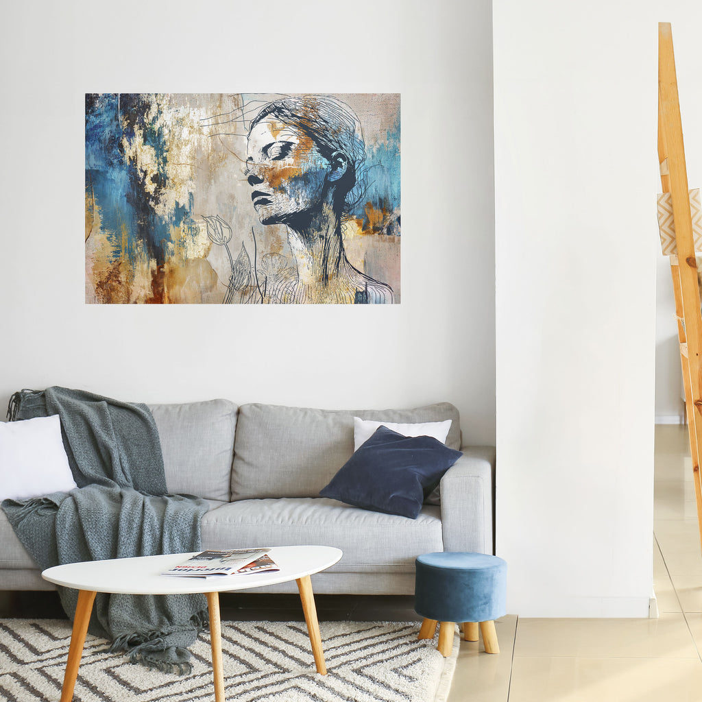 ROMPE EL SILENCIO Póster horizontal autoadhesivo