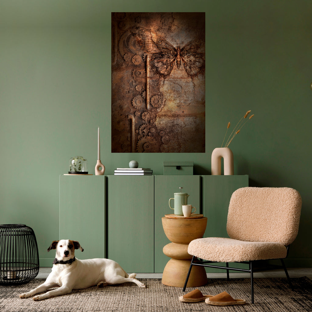 MECHANICAL BUTTERFLY Peel and Stick Vertical Poster