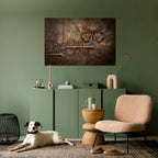 MECHANICAL BUTTERFLY Peel and Stick Horizontal Poster