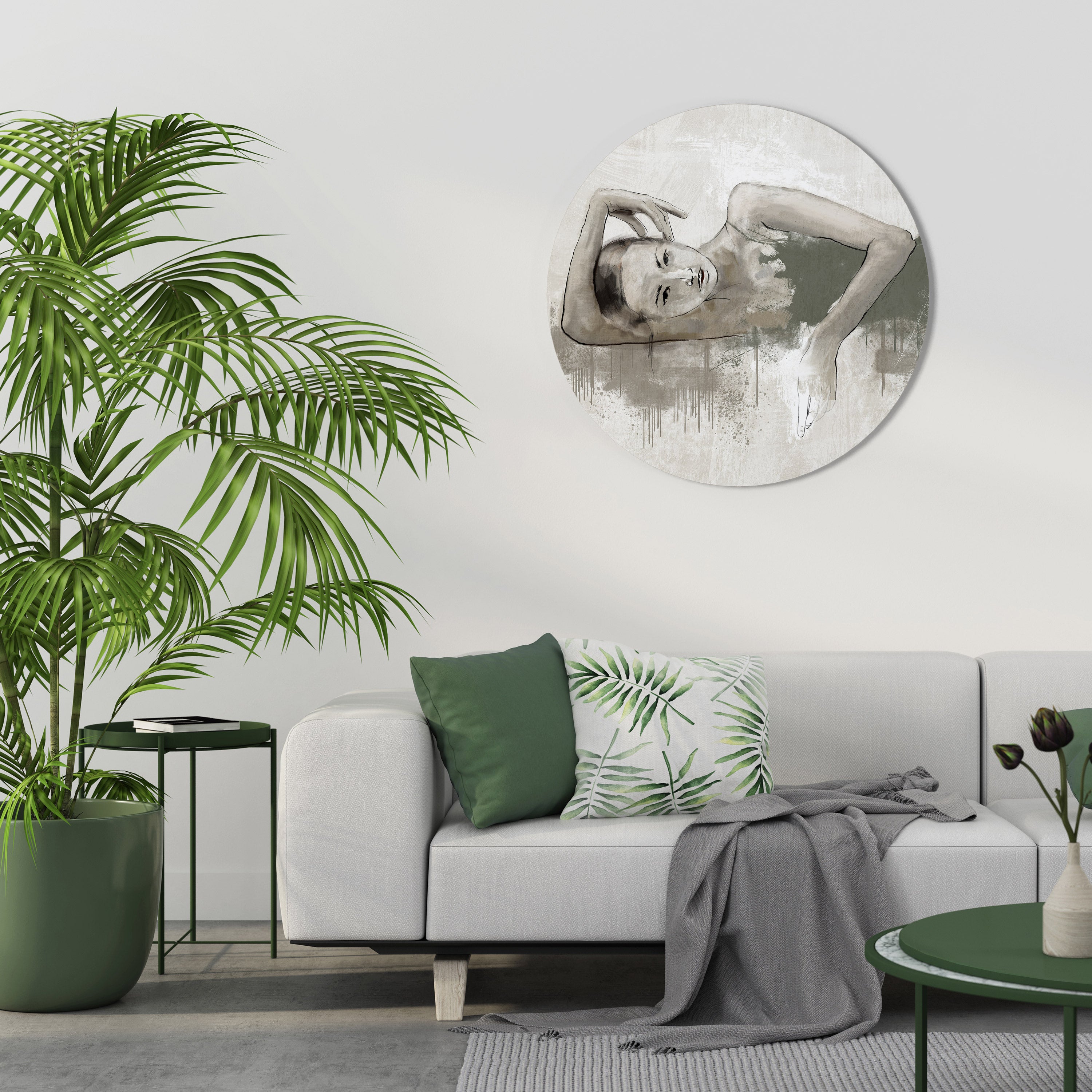 FROZEN IN TIME Round Wall Art