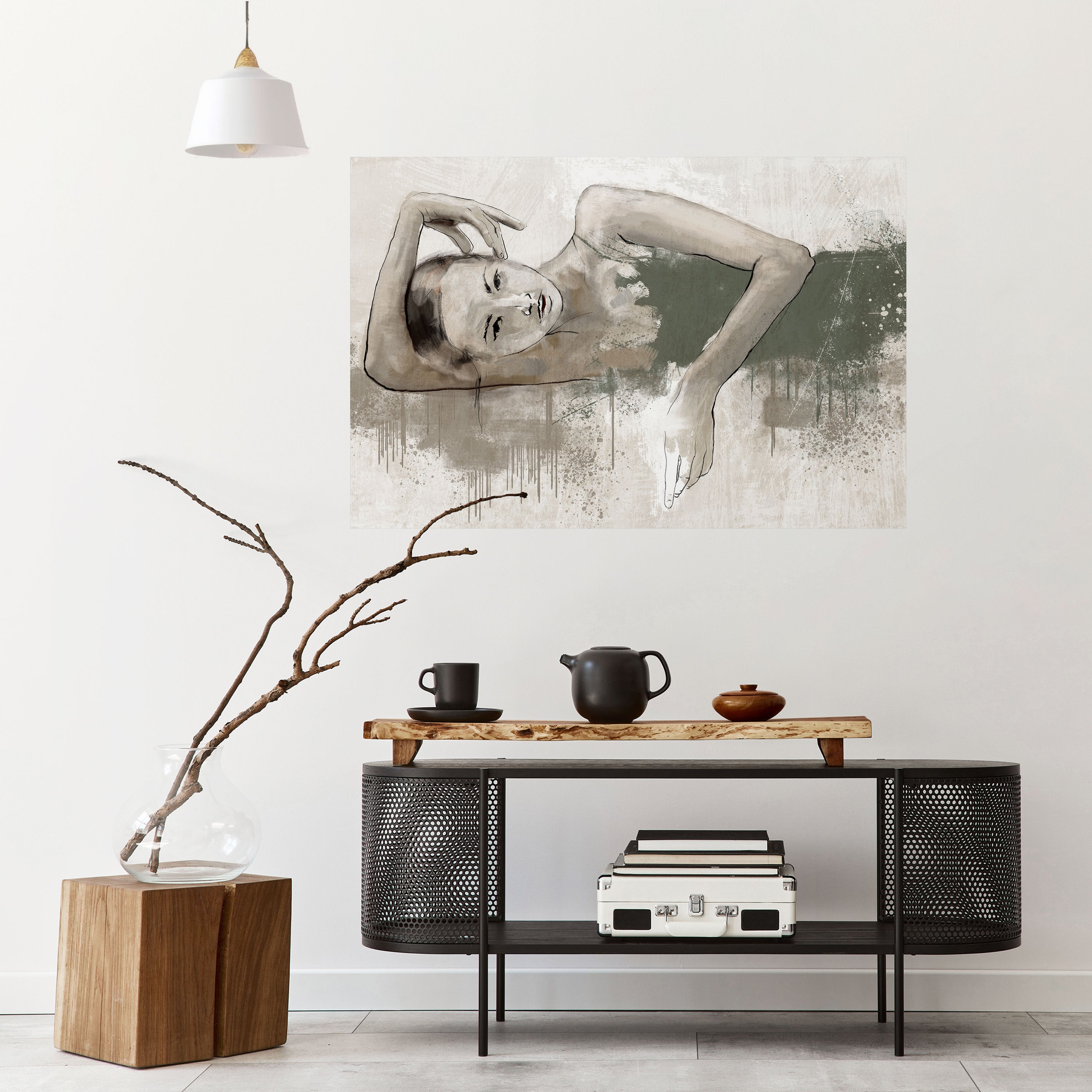 Póster horizontal autoadhesivo CONGELADO EN EL TIEMPO