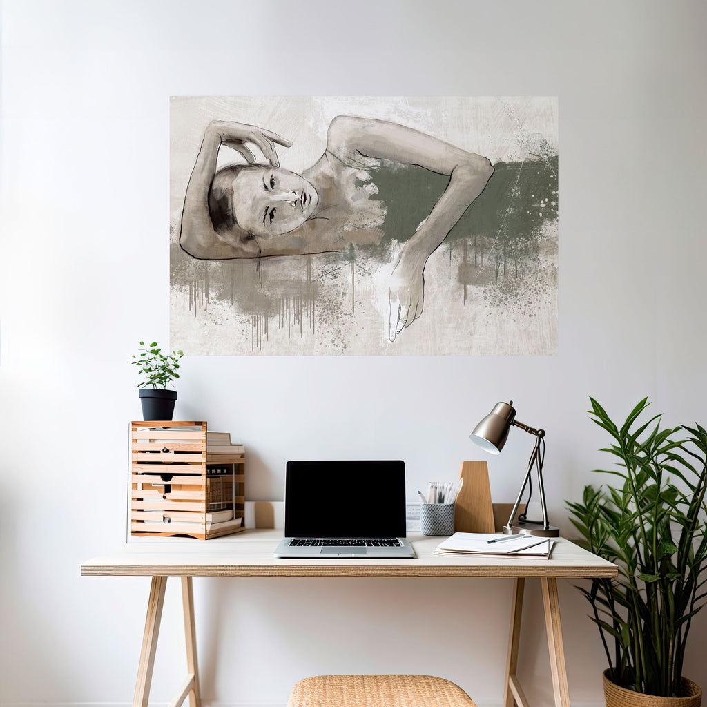 Póster horizontal autoadhesivo CONGELADO EN EL TIEMPO