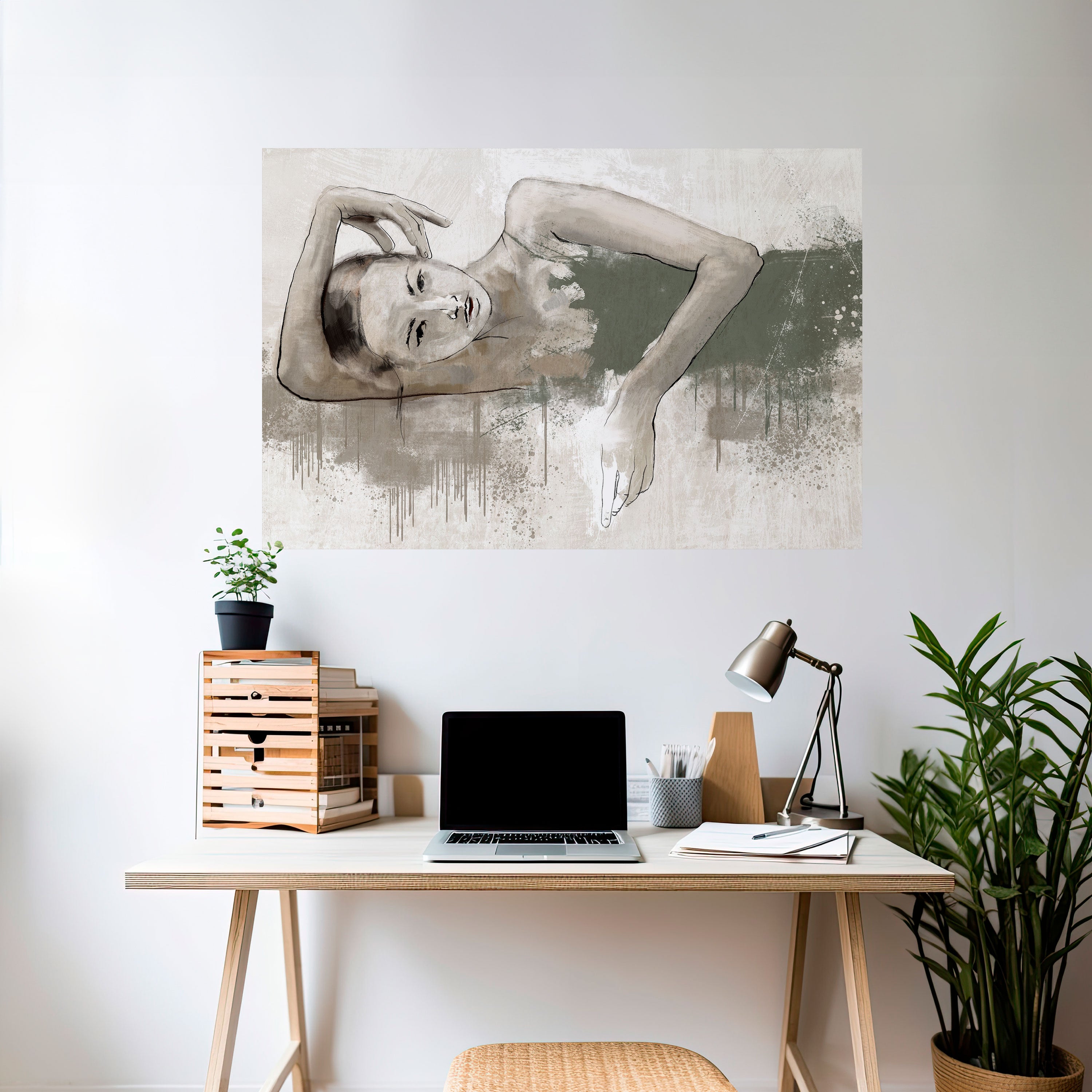 Póster horizontal autoadhesivo CONGELADO EN EL TIEMPO