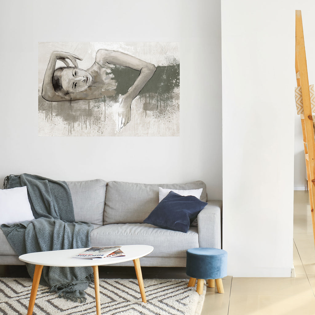 Póster horizontal autoadhesivo CONGELADO EN EL TIEMPO