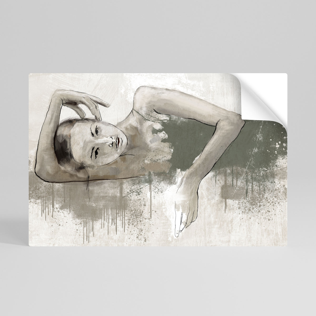 FROZEN IN TIME Peel and Stick Horizontal Poster