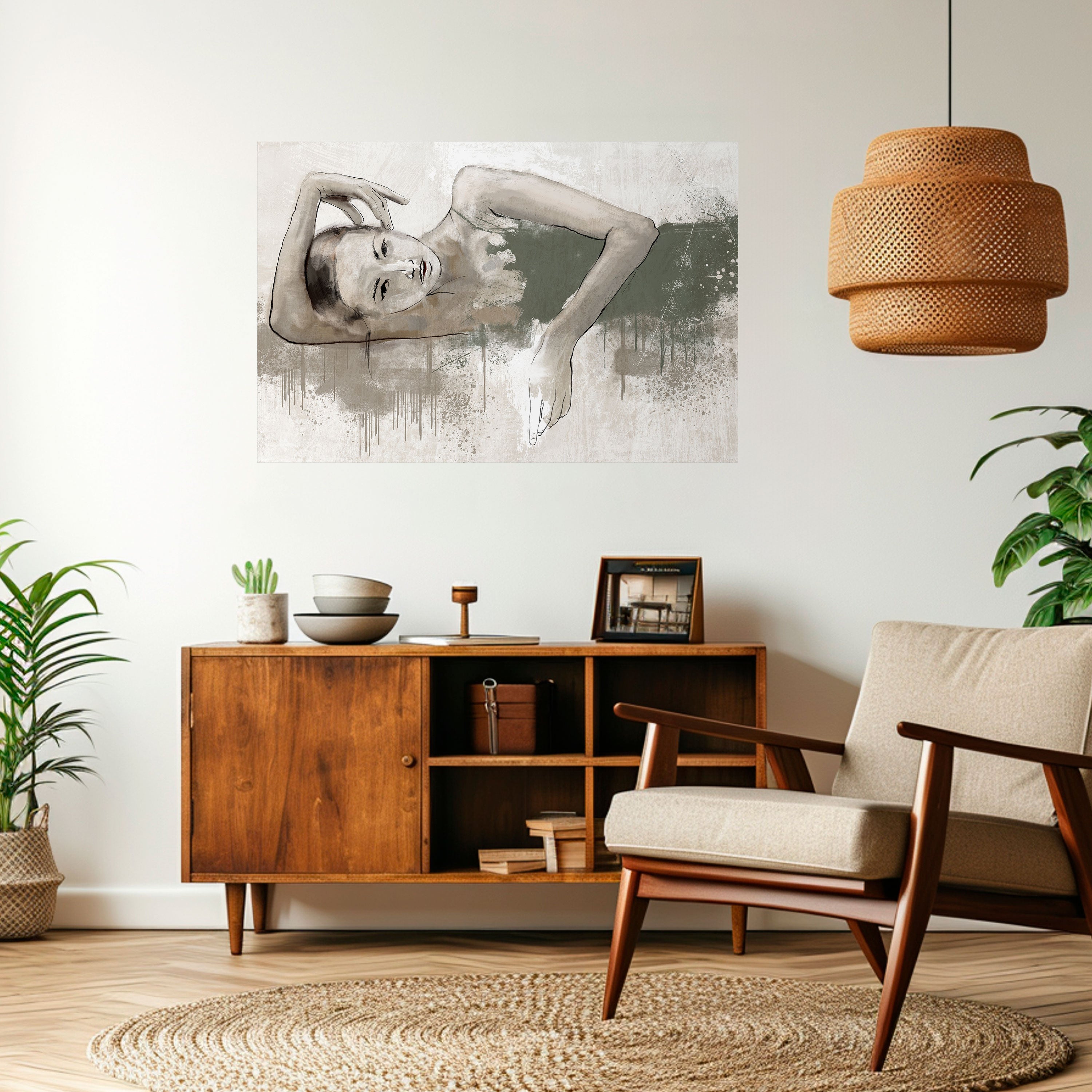 Póster horizontal autoadhesivo CONGELADO EN EL TIEMPO