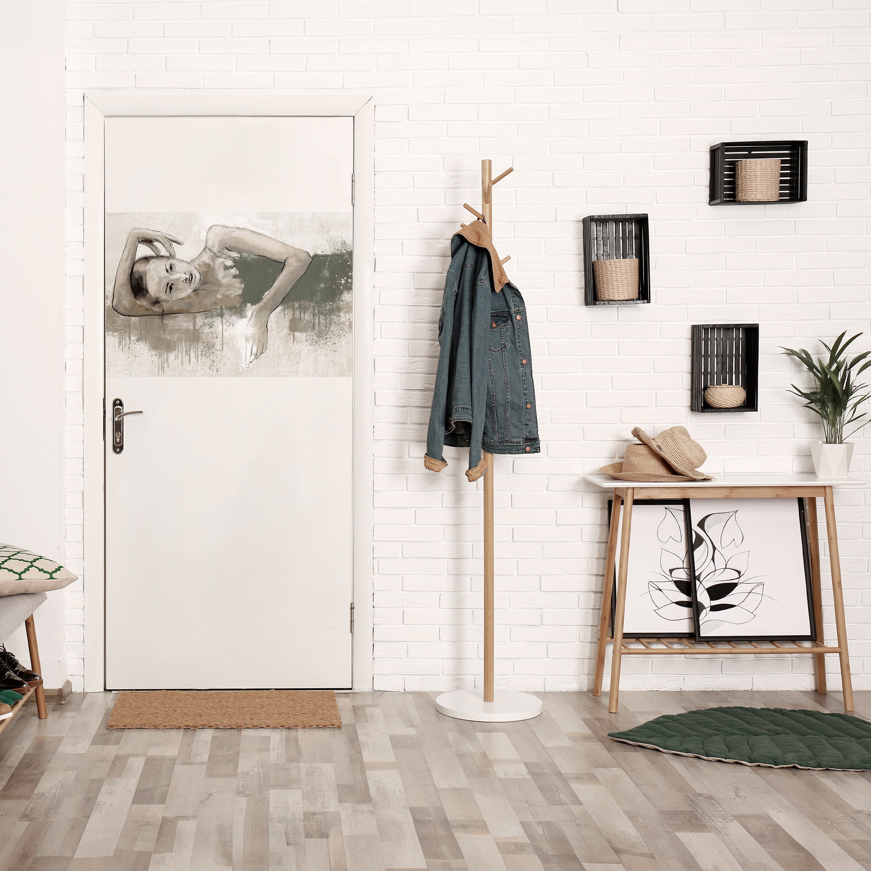 Póster horizontal autoadhesivo CONGELADO EN EL TIEMPO