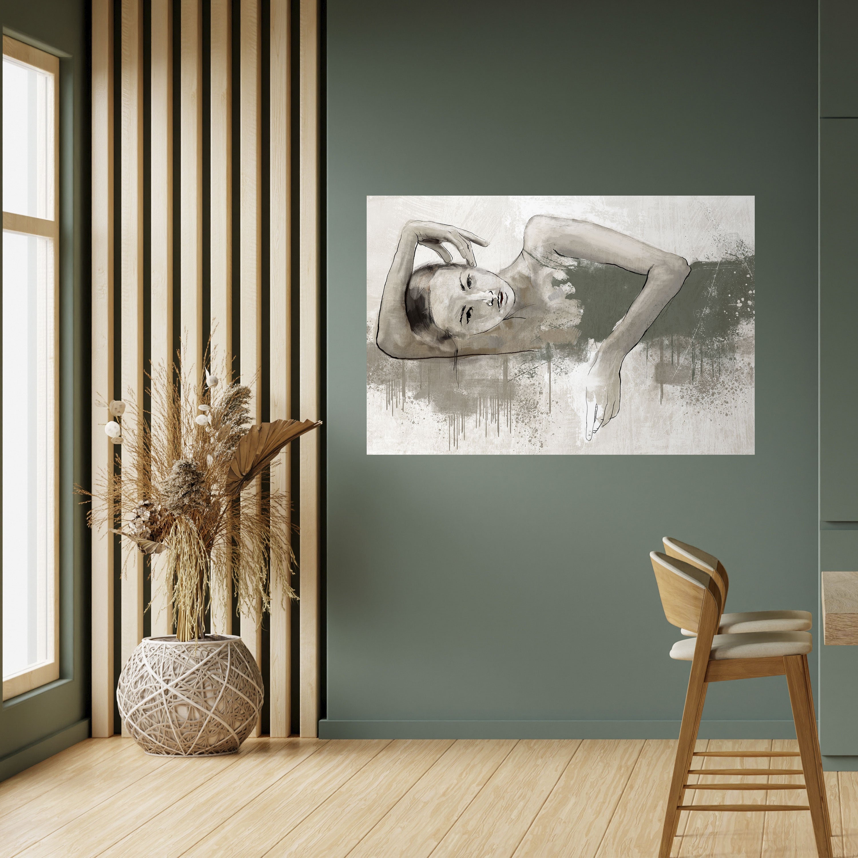 Póster horizontal autoadhesivo CONGELADO EN EL TIEMPO