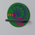 VIVID COLORWHEEL Estante Redondo Decorativo en Acabado Negro