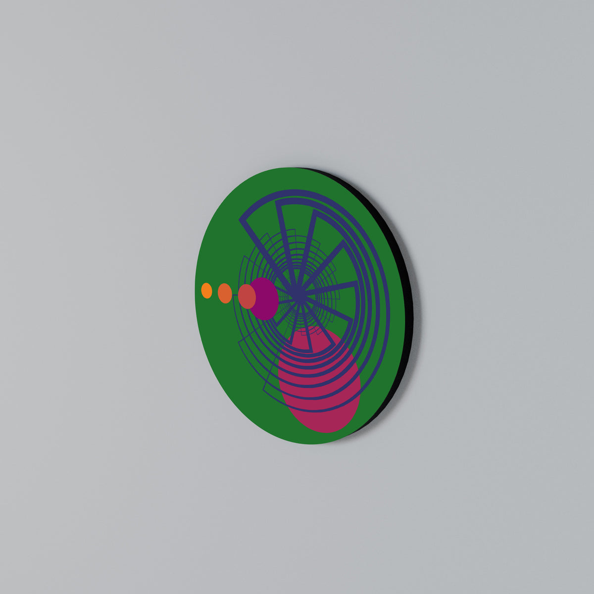 VIVID COLORWHEEL Arte de pared redondo