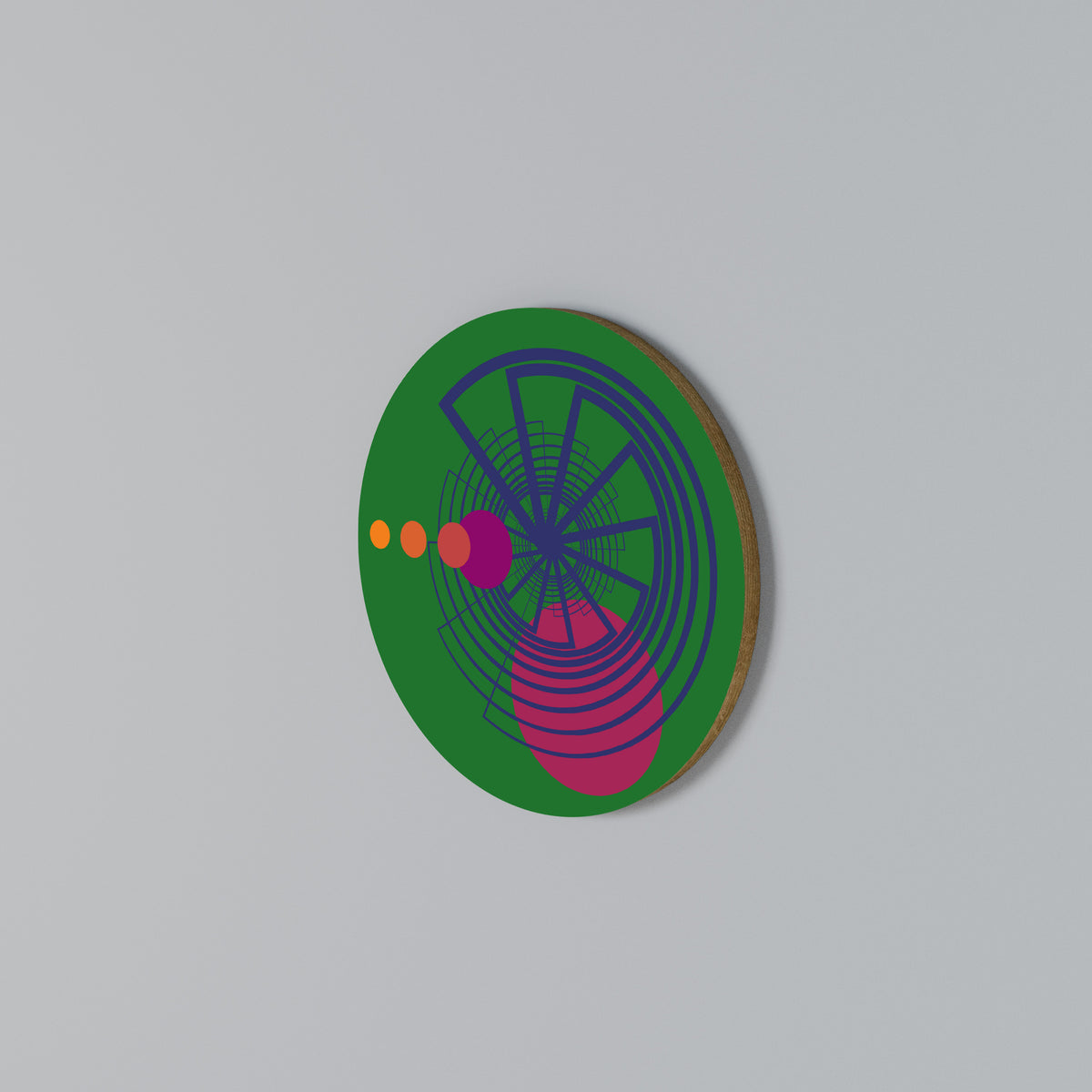 VIVID COLORWHEEL Arte de pared redondo