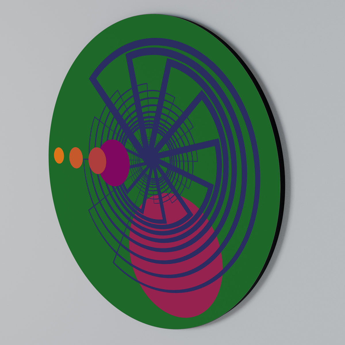 VIVID COLORWHEEL Arte de pared redondo