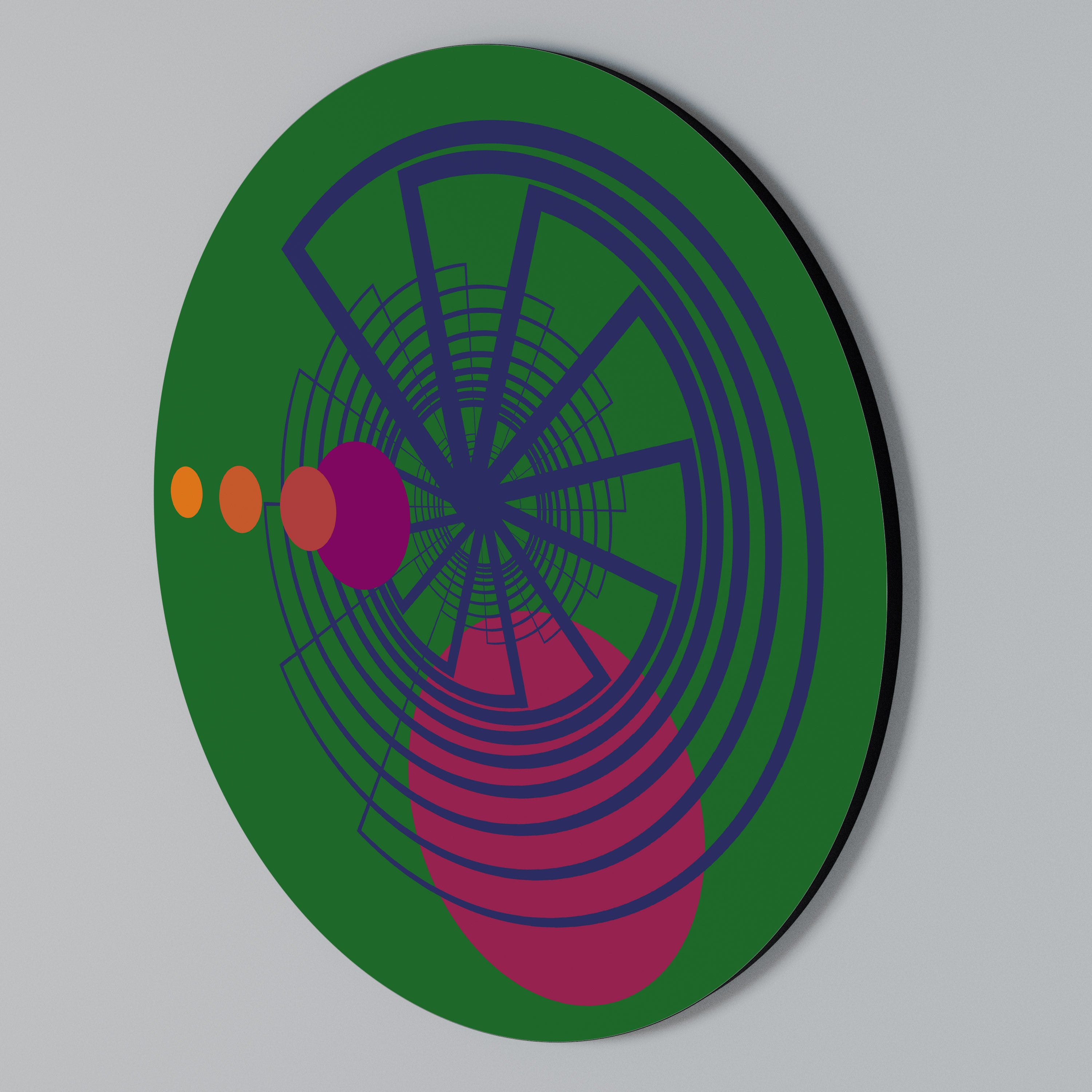 VIVID COLORWHEEL Round Wall Art