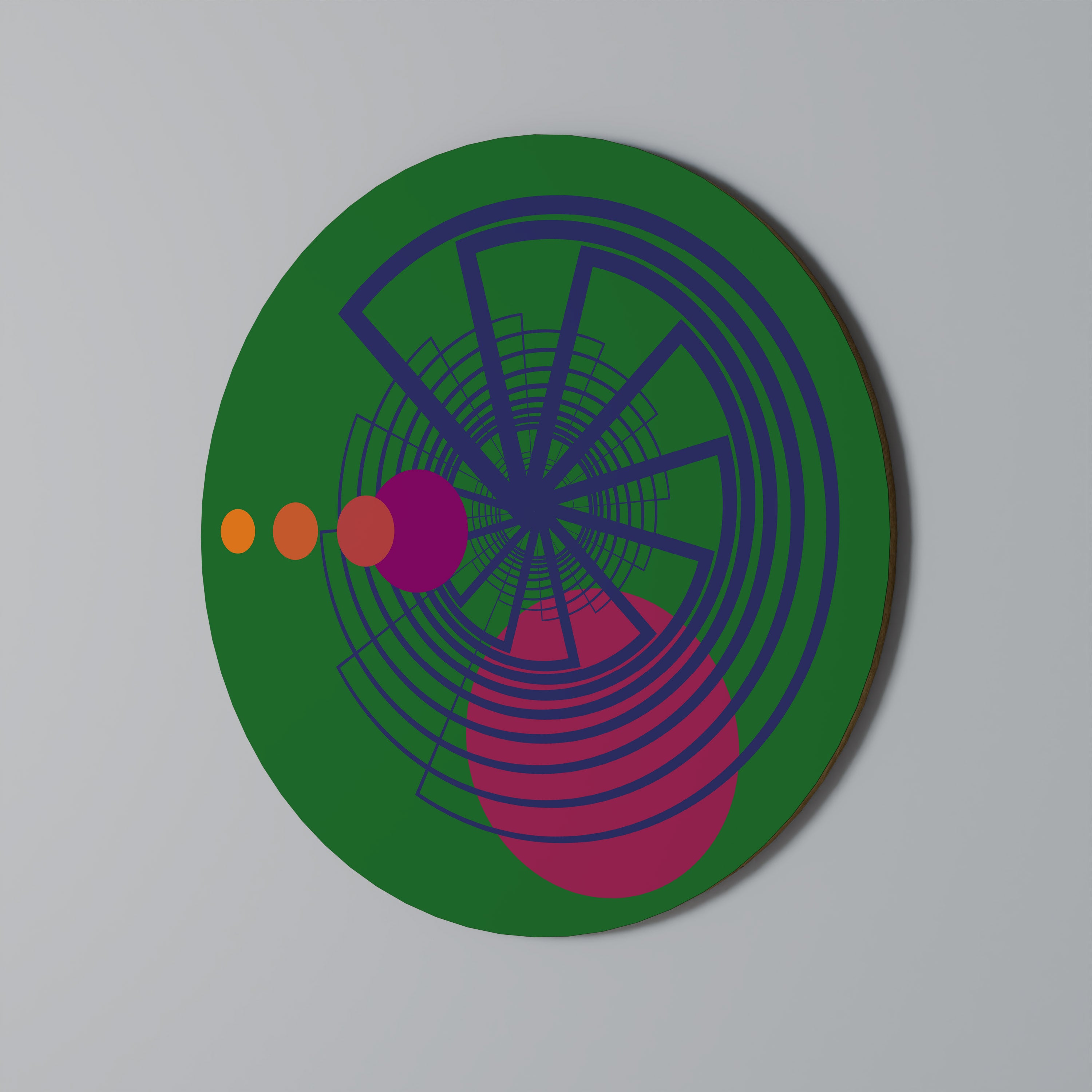 VIVID COLORWHEEL Round Wall Art