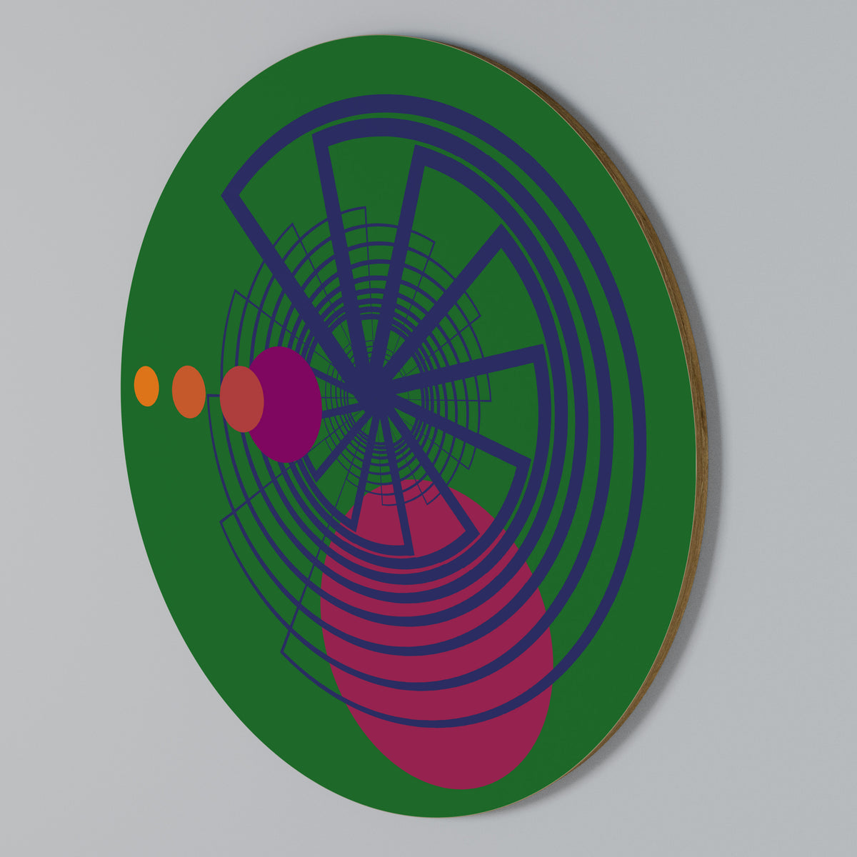 VIVID COLORWHEEL Arte de pared redondo