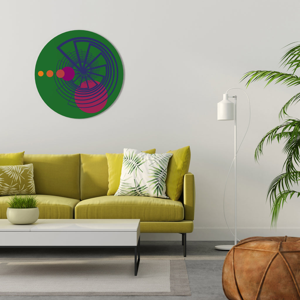 VIVID COLORWHEEL Round Wall Art
