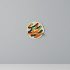 RIBBON REVERIE Estante Redondo Decorativo en Efecto Roble