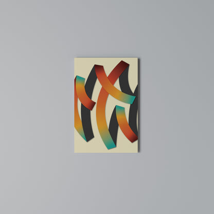 RIBBON REVERIE Cuadro en lienzo vertical