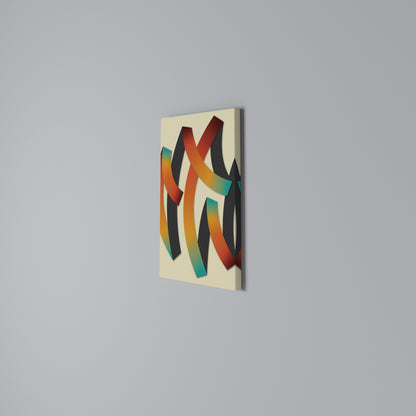 RIBBON REVERIE Cuadro en lienzo vertical