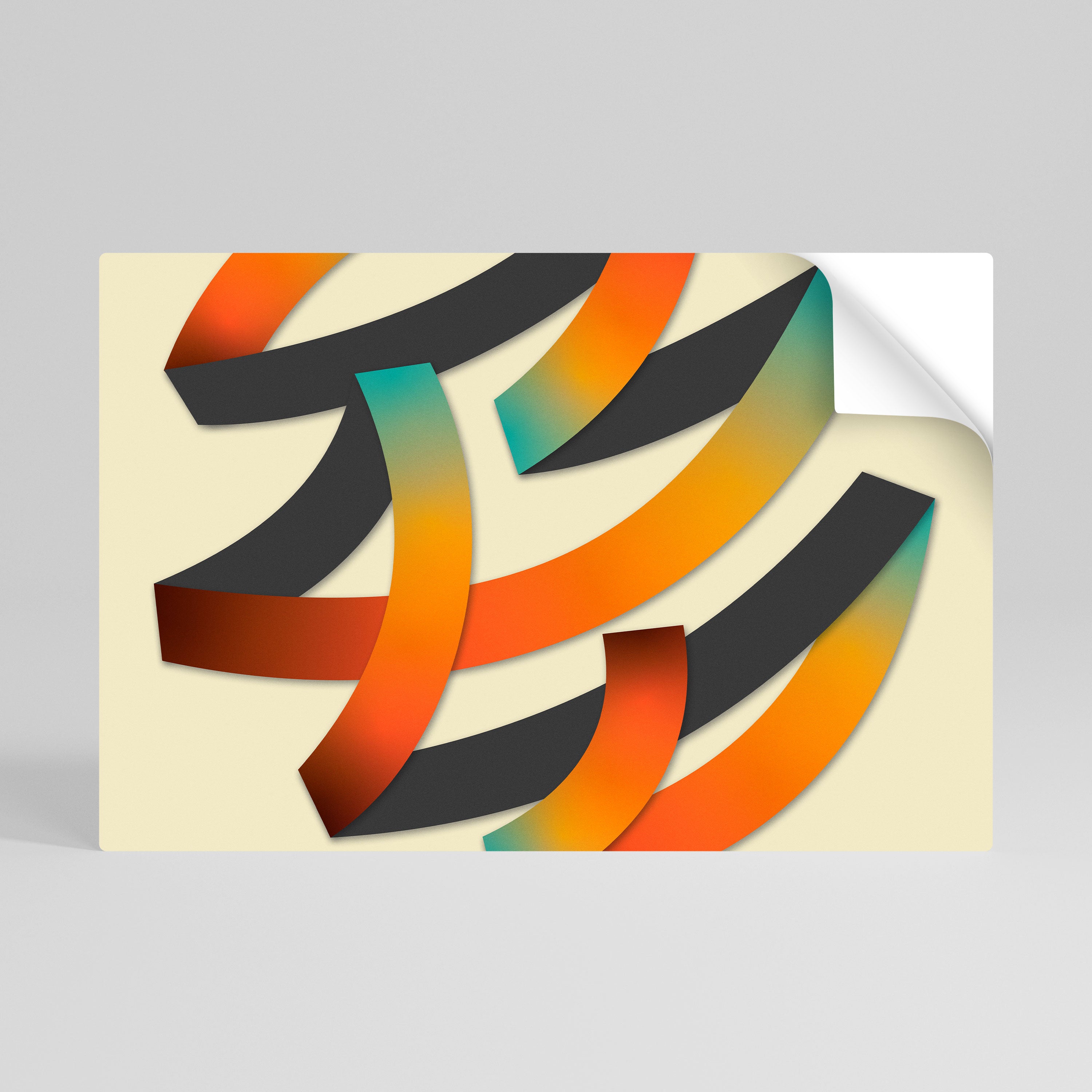 Póster horizontal autoadhesivo RIBBON REVERIE