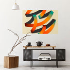 RIBBON REVERIE Peel and Stick Horizontal Poster